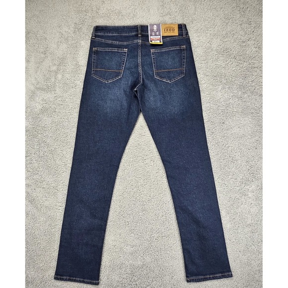 Izod Other - IZOD Saltwater Jeans Men's 32x34 Straight Fit Comfort Stretch Dark Wash Denim